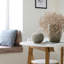 Shimeka Polyresin White Apple Modern Figurines & Sculptures for Living Room Decoration