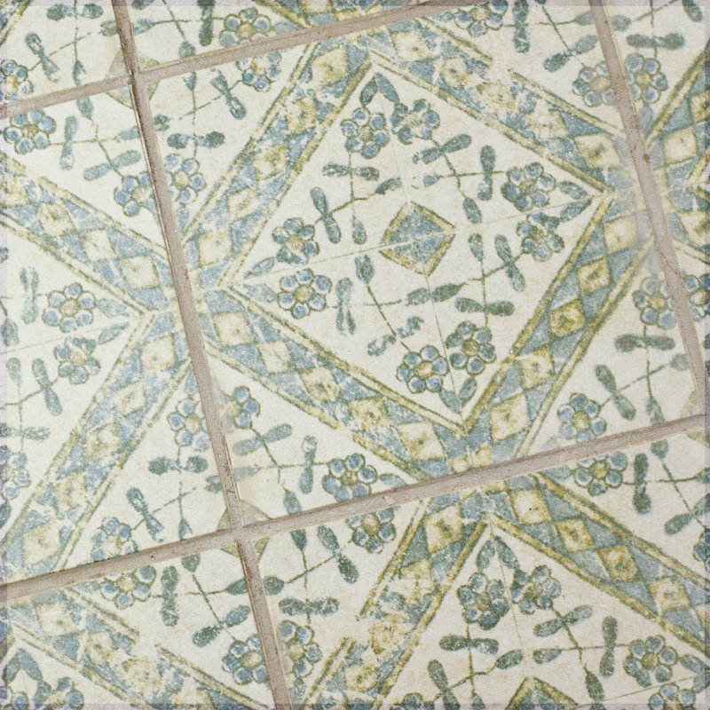 Klinker Retro 13" x 13" Ceramic Patterned Wall & Floor Tile
