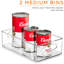 Contenant ouvert transparent Sorbus, ensemble de 10