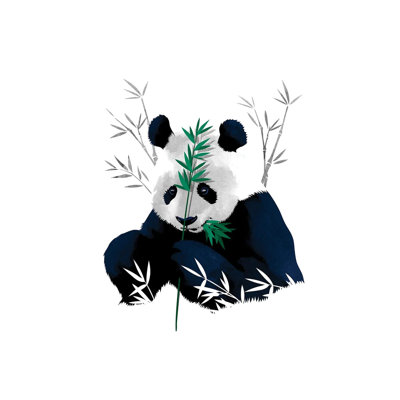 Bambo Panda by Alberto Perez - Wrapped Canvas Painting