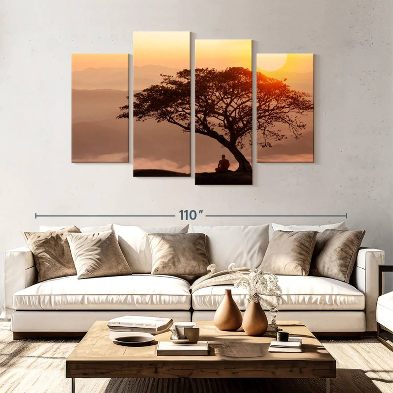 Adella Monk Under A Tree, 54" H x 84" W