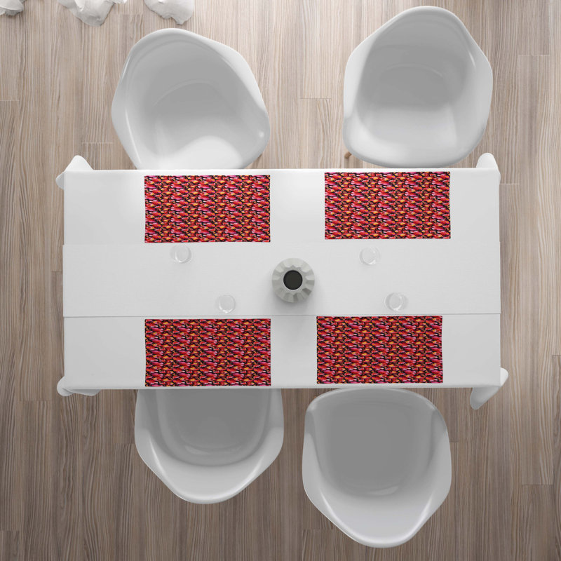 Polyester Floral Rectangle Placemat