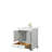 Deborah 30'' Single Bathroom Vanity with Marble Top-97691873