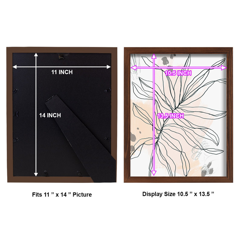 Palm, croquis I encadré sur papier, H 15 po x l 12 po x P 1 po, Châtaigne