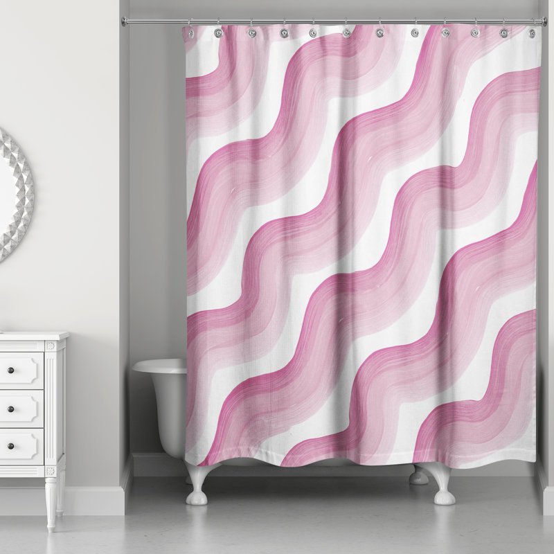 Rideau de douche Royero, Rose