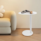 C-Shaped Metal Side Table Couch End Table