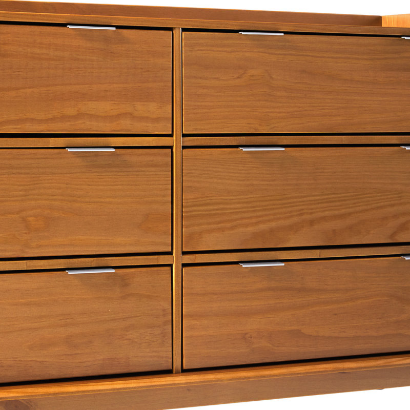 Niarose 6 - Drawer Dresser, Caramel