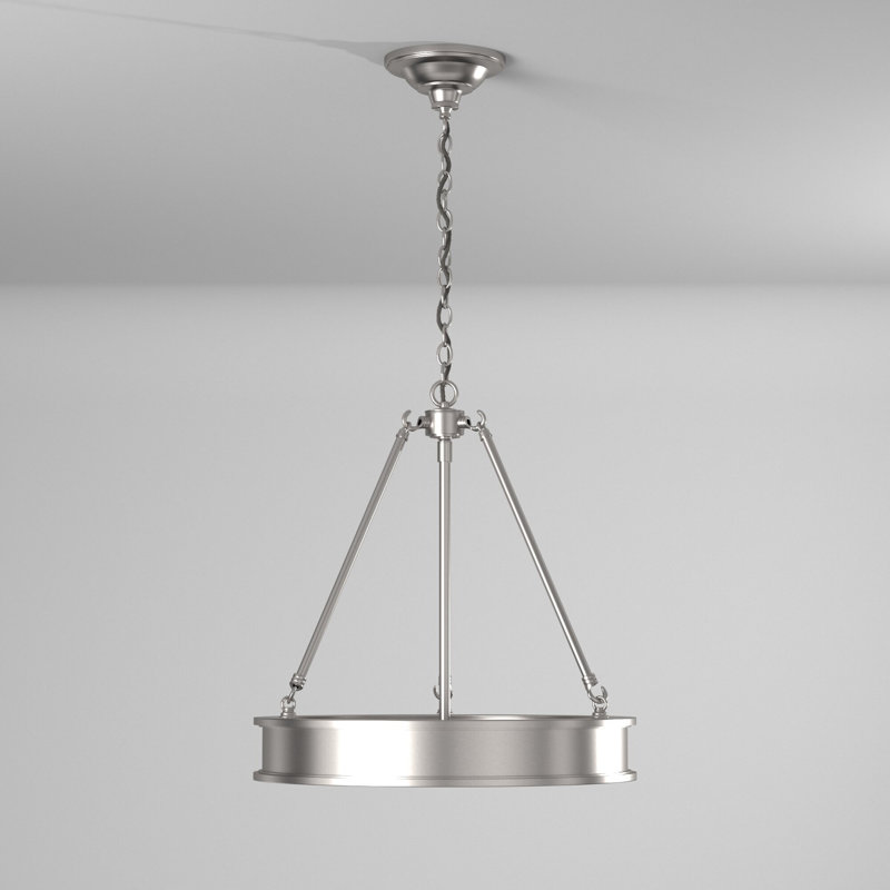 Everlee 3-Light Chandelier, Brushed Nickel