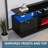 Bhhatu 2 Tier High Gloss TV Stand with Electric Fireplace Included-959740916-941447219
