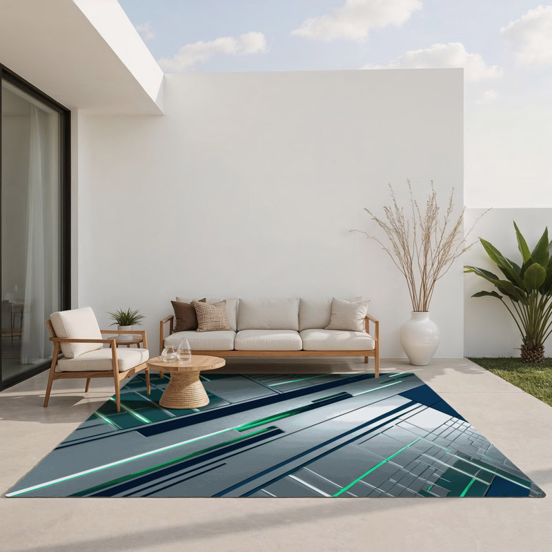 Tapis intérieur et extérieur Stellar Nexus, Rectangle 9' x 12'