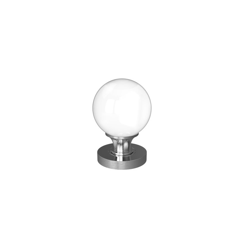 Harbor Passage Door Knob, Satin Chrome