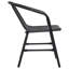 Chaise de patio empilable avec coussin