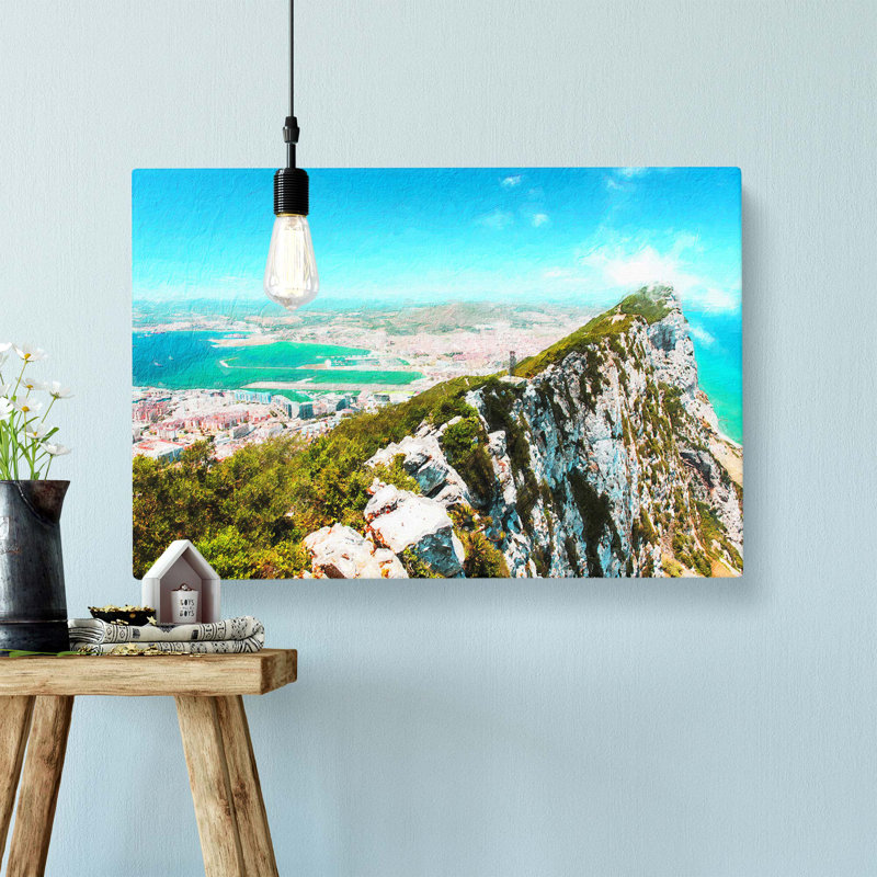 Rock of Gibraltar Skyline - Wrapped Canvas, 50.8 cm H x 76.2 cm W