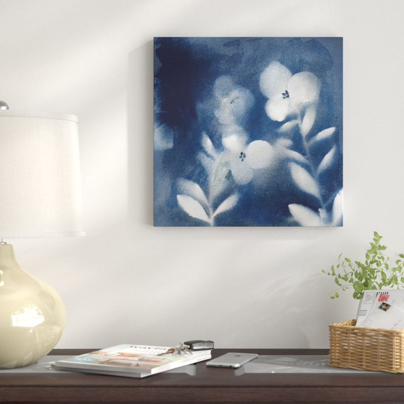 « nature indigo i », impression sur toile, H 16 po x l 16 po x P 1,5 po