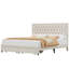 Lit plateforme tapissier Binghamton avec 2 tiroirs de rangement, cadre de lit en bois avec tête de lit réglable-1267770298-1257476082