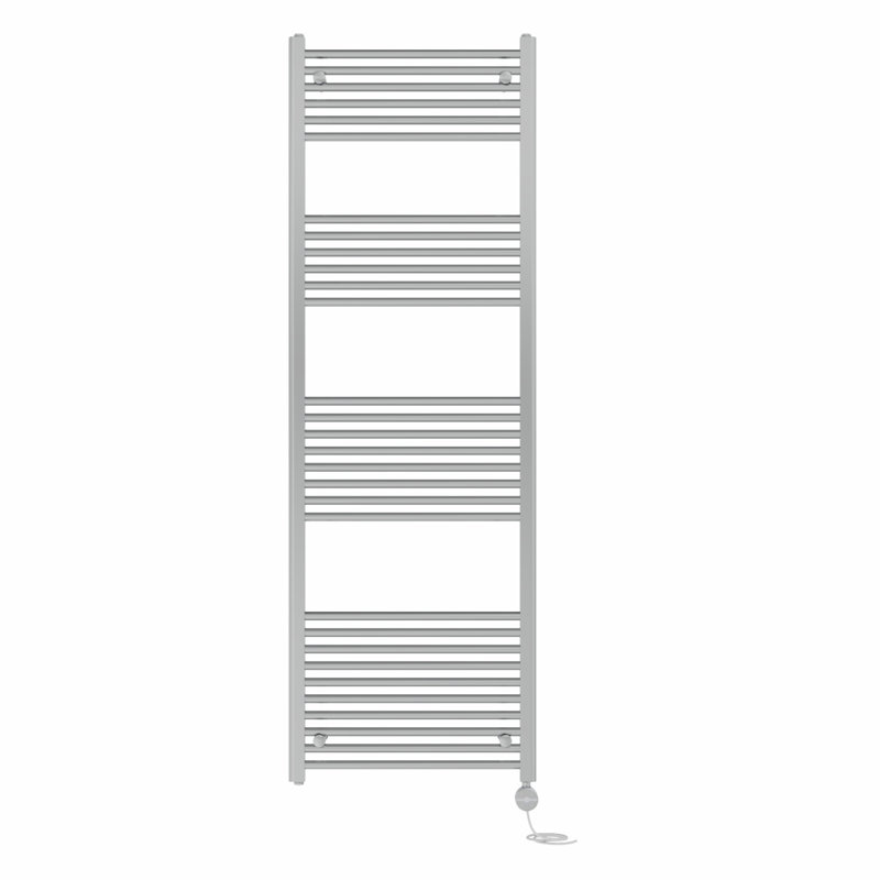 Bellamira Straight Towel Rail Heated Towel Rails, 180cm H x 30cm W x 3cm D, Black