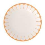 Villeroy & Boch Fleur Soleil Collection Dinner Plate, Premium Porcelain, Made in Germany, Dishwasher and Microwave Safe, 10.5 in Diameter, Large Plate Perfect for Main Courses, Yellow/Orange