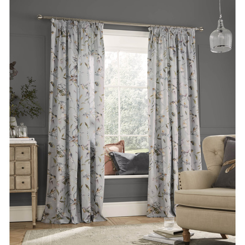 Tafuna Cotton Blend Room Darkening Curtain Pair, 229 x 229cm