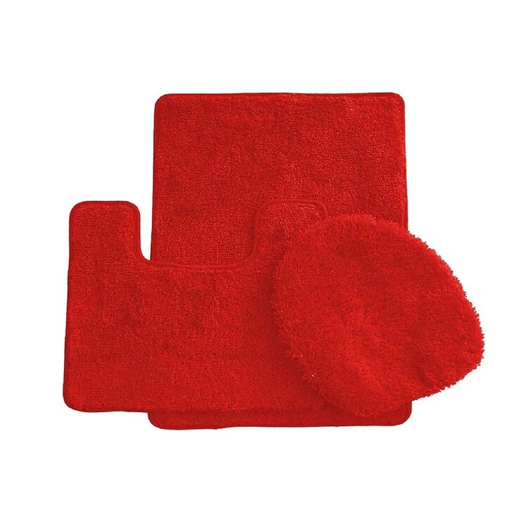 Red Bathroom Rugs