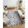 Tapis rectangulaire gris / blanc Marut
