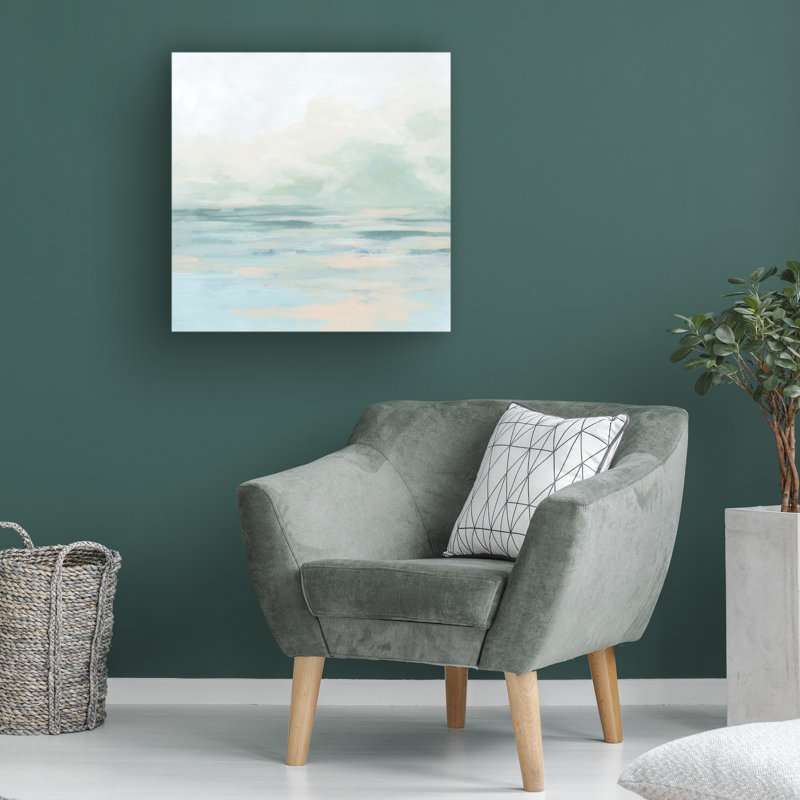 «Gentle Sky II» bolognaise sur toile, H 18 po x l 18 po