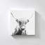 "Graphite Highland Cow" par Katrina Craven, reproduction sur toile-1816632349