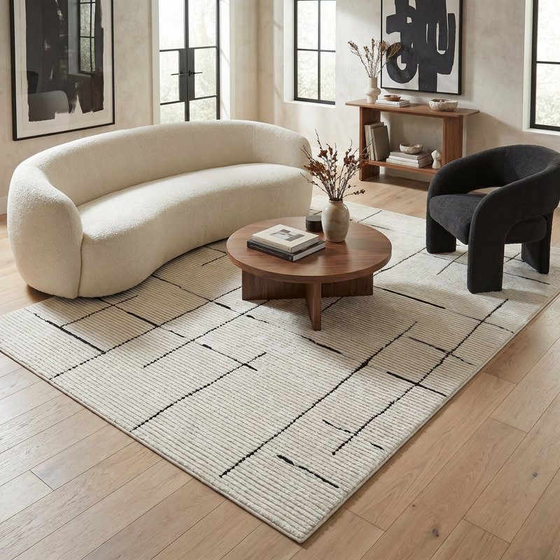 Rug Branch Alinda Collections Abstract Green Indoor Area Rug, Rectangle 3'11" x 5'7"