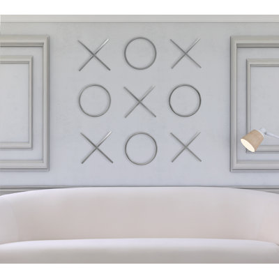 Modern Abstract Wall Decor on Metal