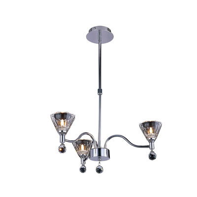 Dononvan 3 - Light Shaded Chandelier
