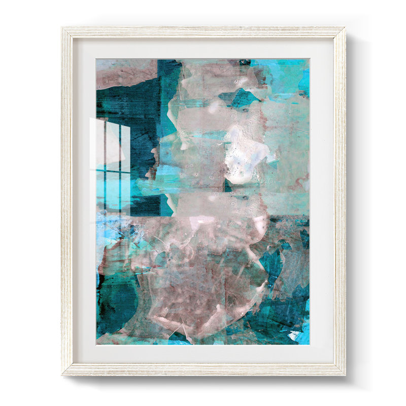Impasto III - impression encadrée, H 25,5 po x l 17,5 po, Blanc