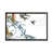 Toile encadrée de bois rustique foncé