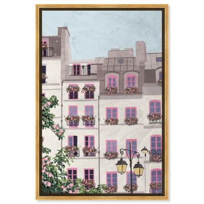 "Town Florals", reproduction d'art sur toile par Art Remedy