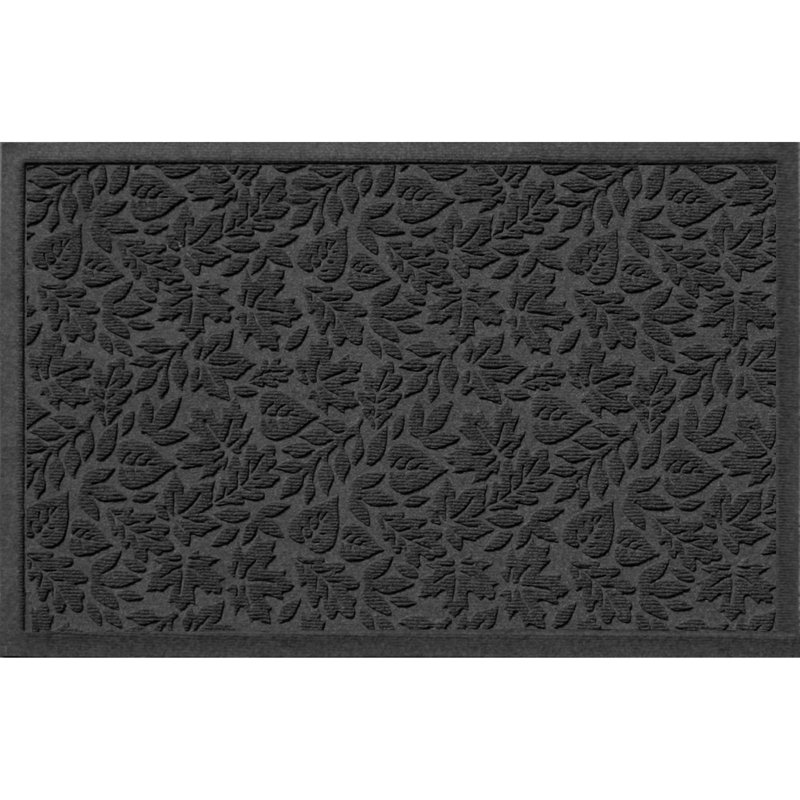 WaterHog® Fall Day 23 in. x 35 in. Indoor Outdoor Doormat, Charcoal, Rectangle 1'10" x 2'8"