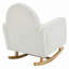 Chaise berçante d'appoint avec coussin pour la maison