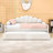 Tamez Full Wooden Daybed Frame with Shall Shaped Backrest and Trundle-1307928559