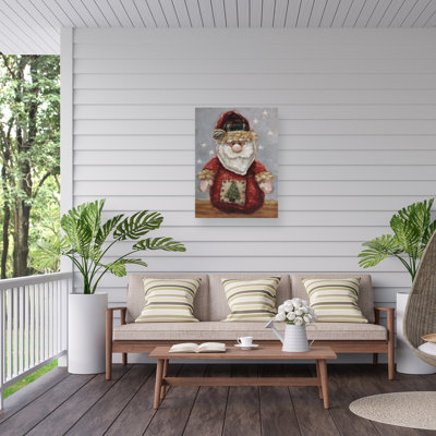 Andrea Lavery Plaid And Patches Outdoor  Canvas