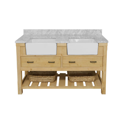 Hitton 60'' Double Bathroom Vanity