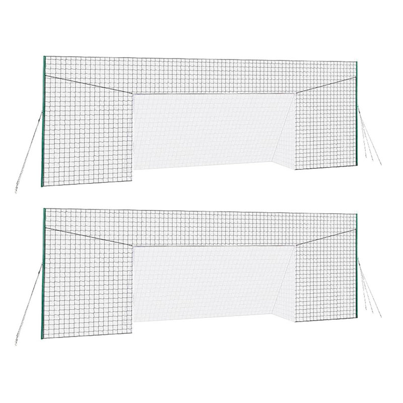 Open Goaaal Metal Soccer, 120" H x 252" W x 78" D, Green