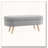 Ottoman Oval Storage Bench,Rubber Wood Legs-1222552663