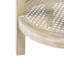 Table d'appoint Style, plateau en placage de frêne et pieds en bois de blé récupéré, H 21 po x H 24 po, ronde