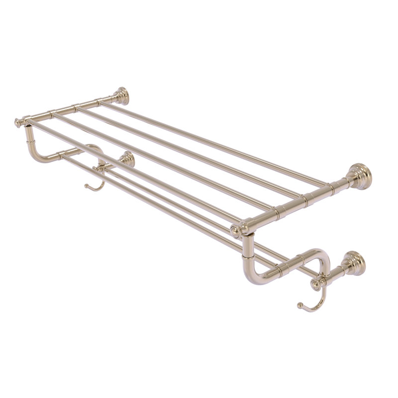 Porte-serviettes mural Freyja, Nickel poli, P 12,5 po x l 38 po x H 10,6 po