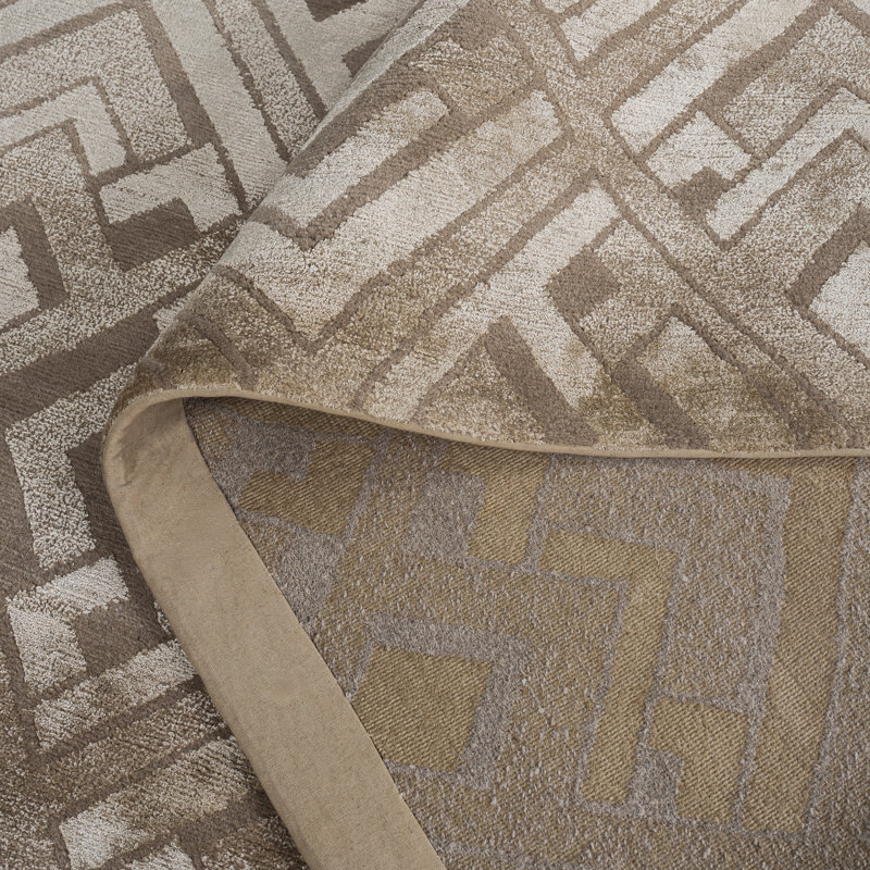 Ralph Lauren Deco Bas Wool, Viscose Rlr6722B Rug, Rectangle 8' x 10'