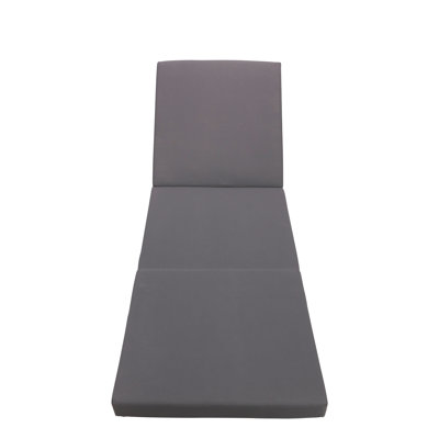 Gray Broadway/Ian Chaise Lounge Cushion (Triple Folds)