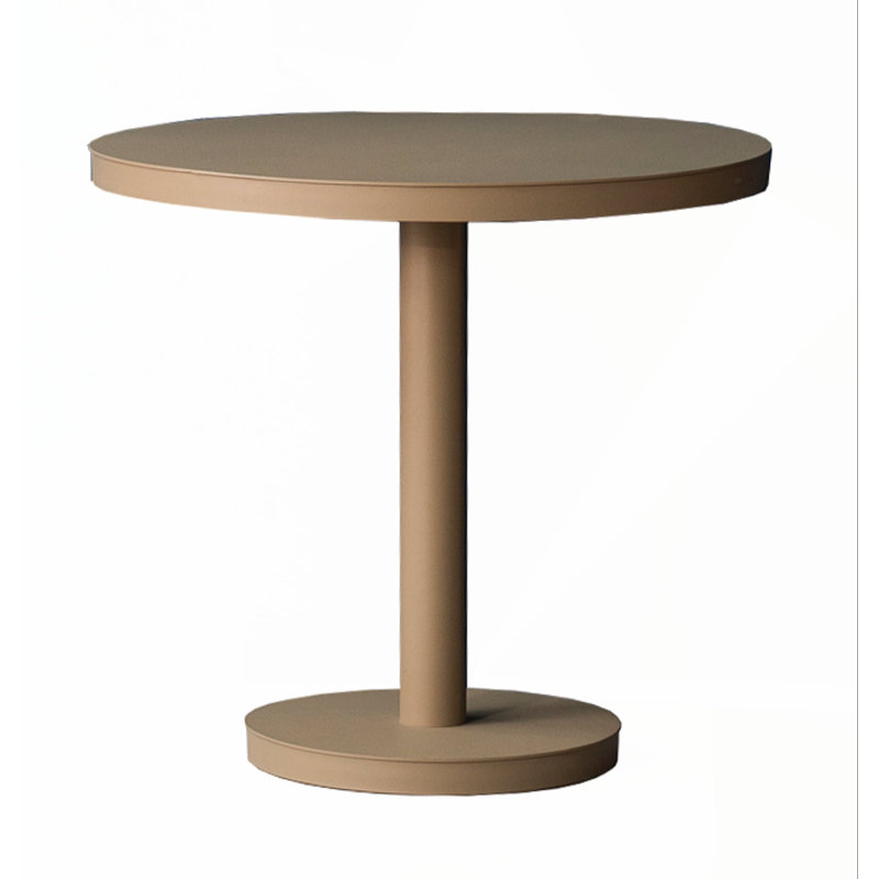 Barcino Outdoor Round Dining Table, Sand