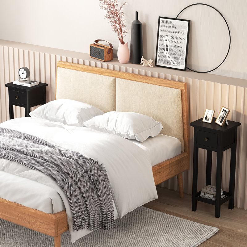 Darcey 14'' W Nightstand, Black