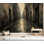 Papier peint adhésif mural abstrait, scène de rue urbaine, Moody, couleurs douces, papier autocollant amovible, décoration murale pour salon, chambre à coucher H 69 po x l 96 po