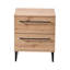Nuvraj 61cm W Bilaminate Chipboard Bedside Table