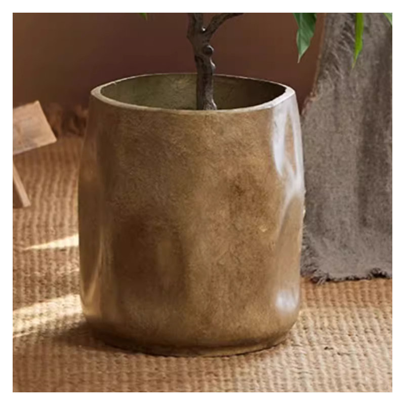 Modern Magnesium Planter, 12.2" H x 9" W x 9" D