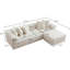 Canapé modulaire en L 107,9 po avec canapé Boneless Couches.-814864173-814864176