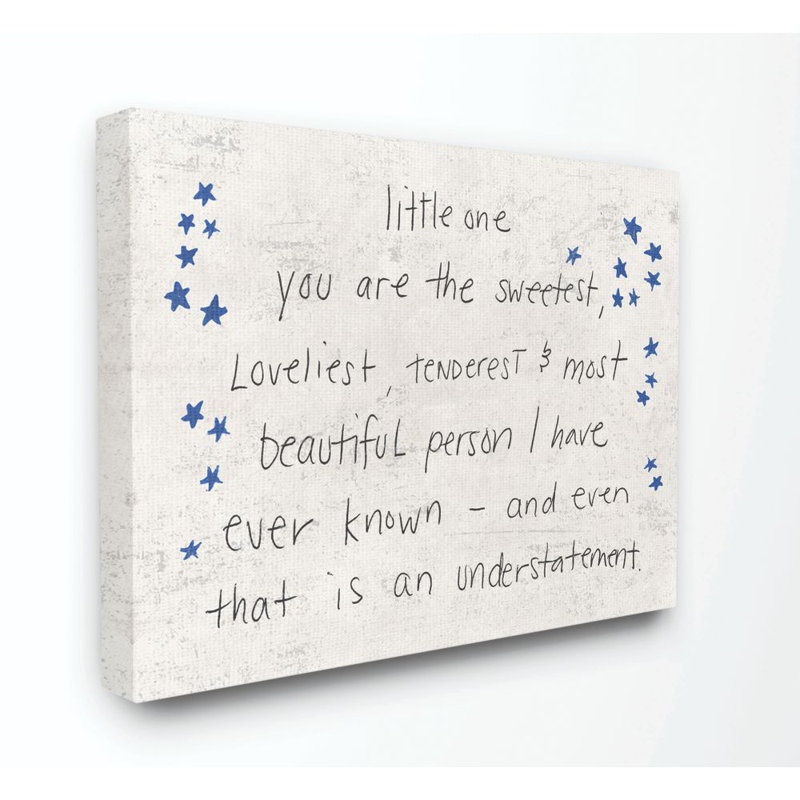 Décoration murale inspiration word stars kids Schulze, H 24 po x l 30 po x P 1,5 po, Toile tendue